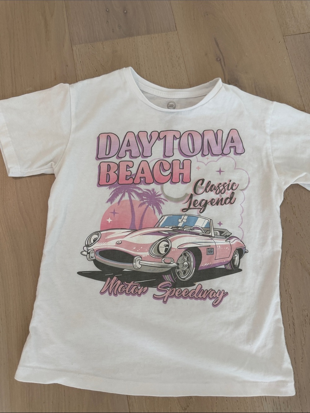 Daytona Beach Pink Graphic Tee for Kids - Classic Legend